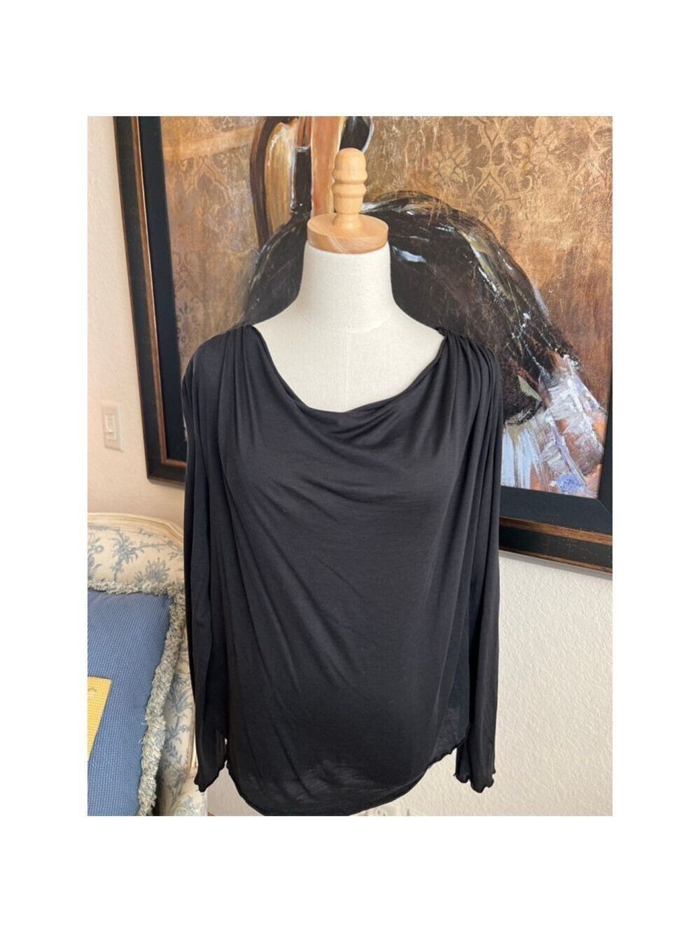 3.1 Phillip Lim Black Long Sleeve Tee L